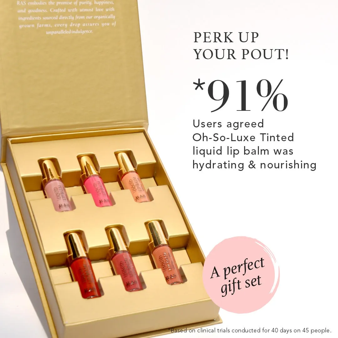 6-Piece Tinted Lip Balm Miniature Set | 10X More Hydration