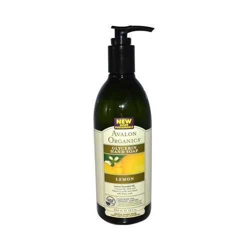 Avalon Organics Glycerin Liquid Hand Soap Lemon - 12 Fl Oz