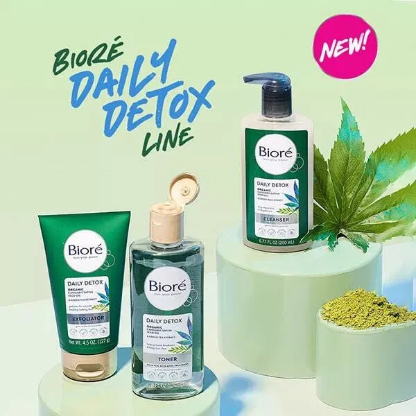 Biore Daily Detox Organic Cannabis Sativa Exfoliator 125ml