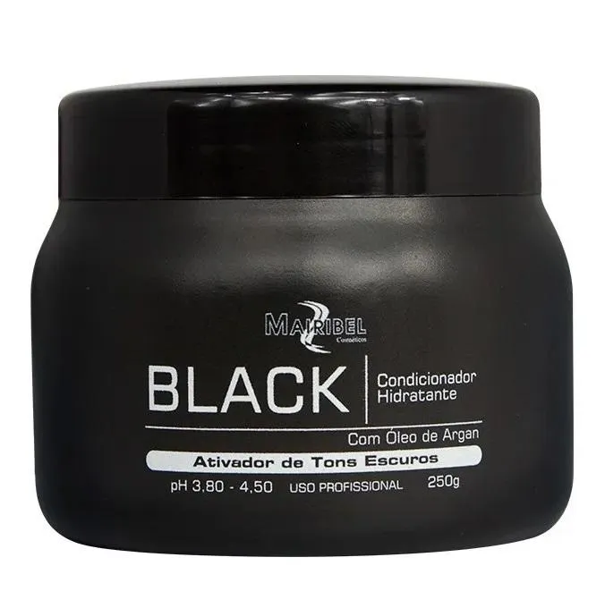 Black Moisturizing Tinting Conditioning Intensifier Argan Oil Mask 250g - Mairibel