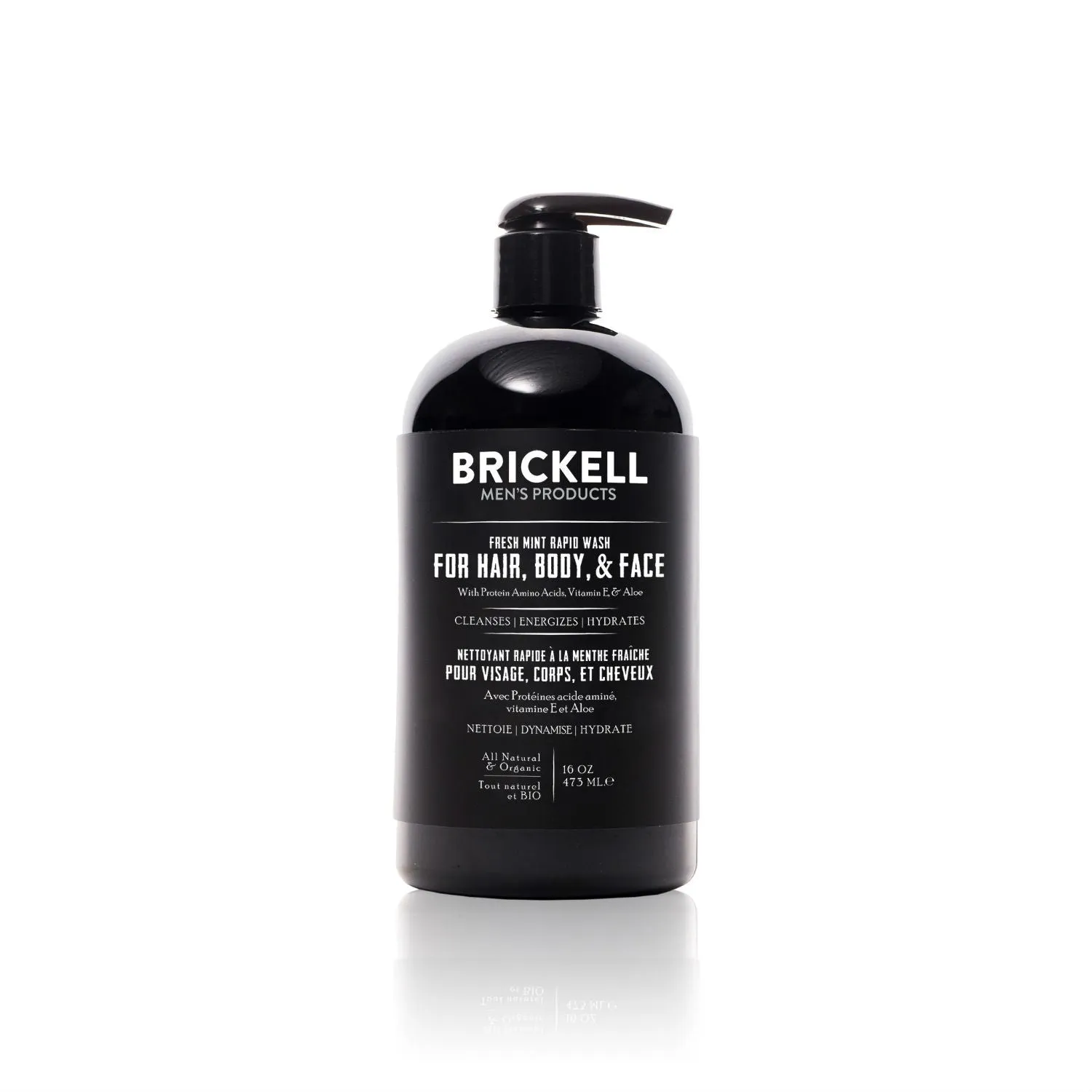 Brickell Rapid Wash for Hair, Body, & Face (Options)