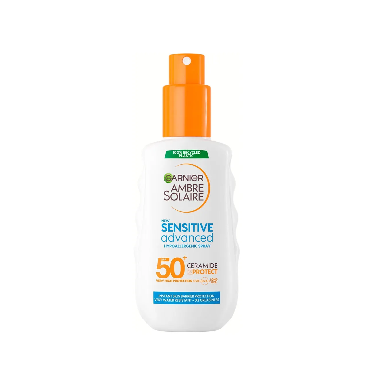 Garnier Ambre Solaire Sensitive Advanced SPF 50  Ceramide Protect Sunscreen Spray For Adults