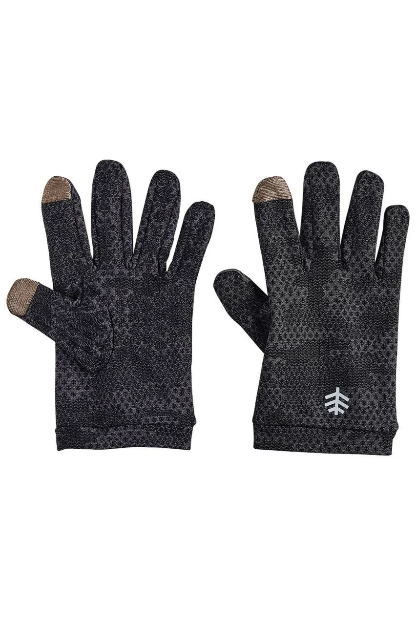 Kid's Gannett UV Gloves  |  Charcoal Coolibar Camo