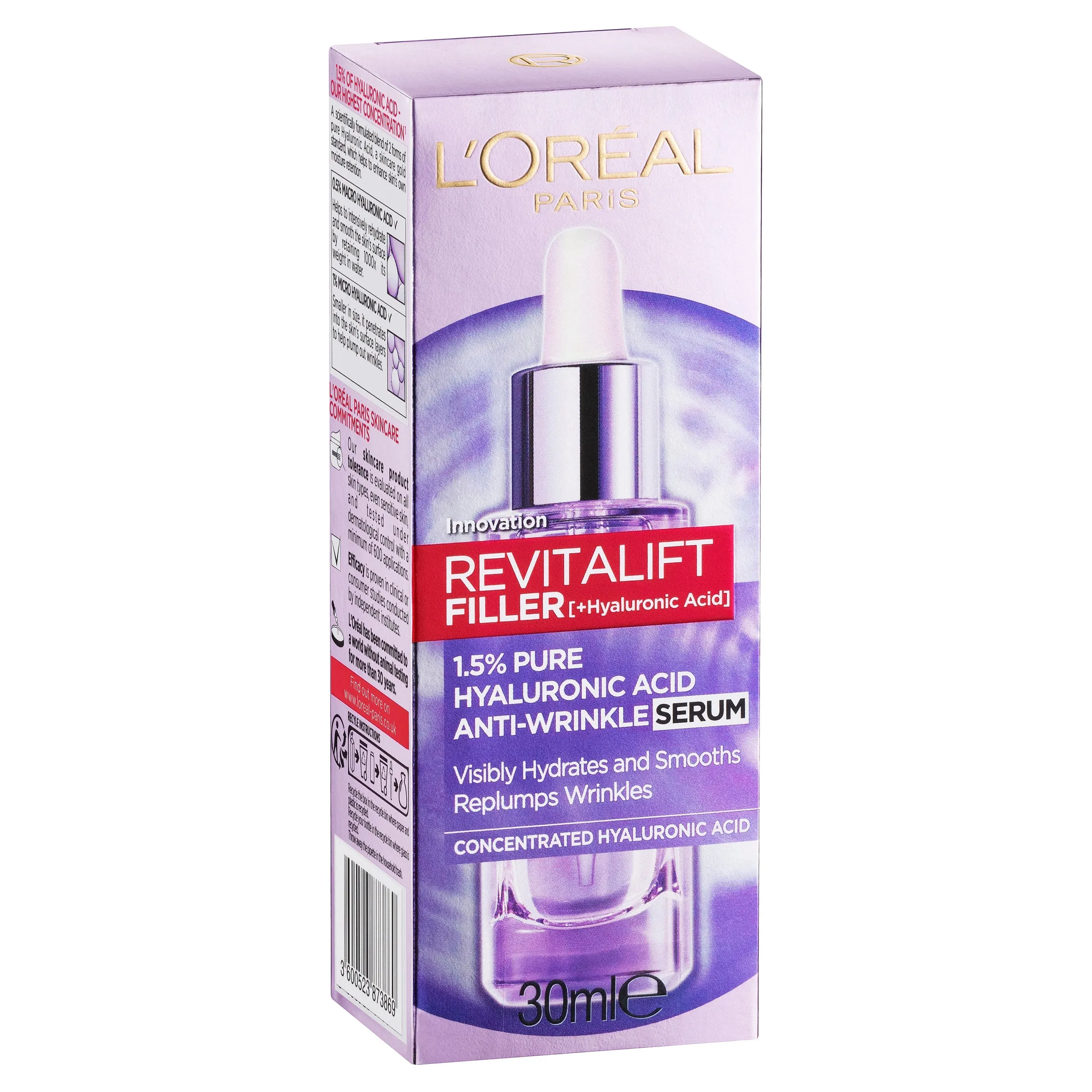 L'OREAL Revitalift Filler 1.5% Hyaluronic Acid Anti-Wrinkle Serum (30ml)