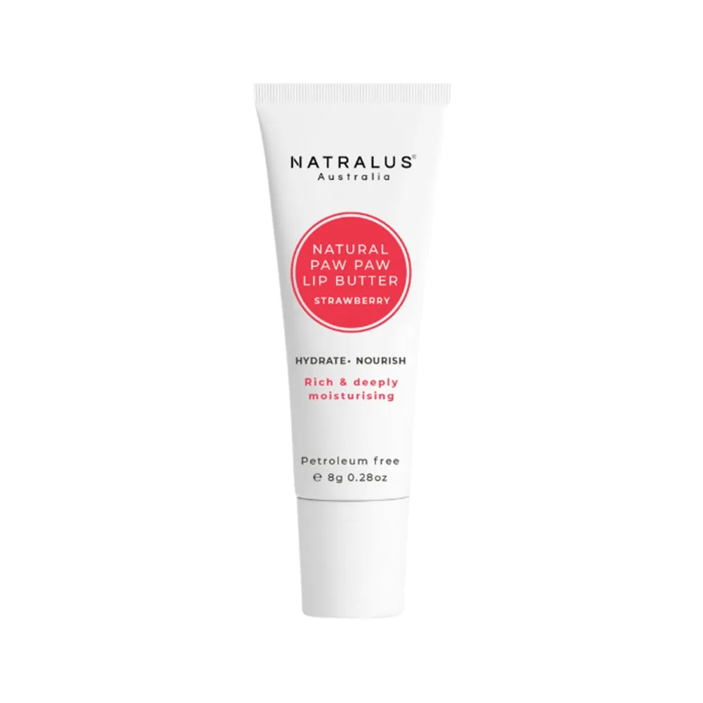 Natralus Natural Paw Paw Lip Butter Strawberry 8g