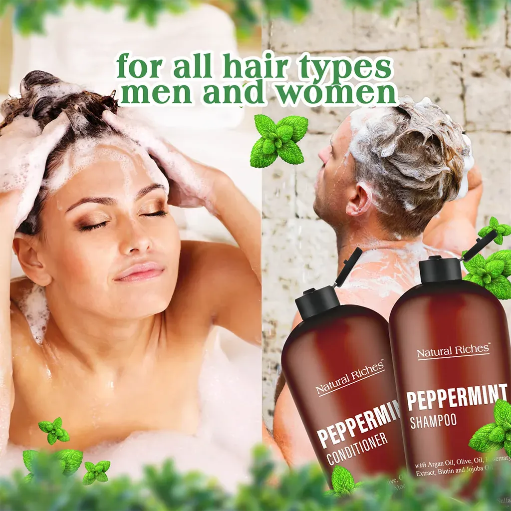 Peppermint Shampoo & Conditioner Set