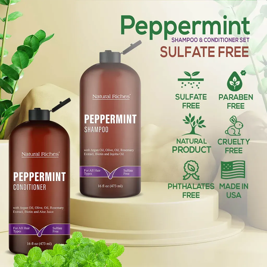 Peppermint Shampoo & Conditioner Set