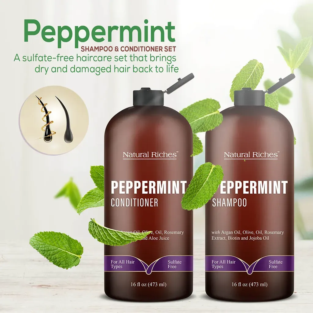 Peppermint Shampoo & Conditioner Set