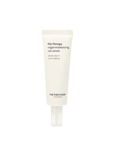 THE FACE SHOP The Therapy Vegan Moisturizing Sun Serum SPF50  PA     50ml